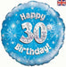 18" Foil Age 30 Balloon - Blue/Silver The Ultimate Balloon And Party Shop Cheltenham & Gloucester Balloons & Fancy Dress 