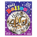 18" Foil Age 40 Balloon - Gold Celebrate The Ultimate Balloon And Party Shop Cheltenham & Gloucester Balloons & Fancy Dress 