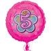 18" Foil Age 5 Pink Balloon. The Ultimate Balloon And Party Shop Cheltenham & Gloucester Balloons & Fancy Dress 