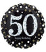 18" Foil Age 50 Black/Gold Dots Balloon The Ultimate Balloon And Party Shop Cheltenham & Gloucester Balloons & Fancy Dress 