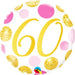 18" Foil Age 60 Balloon - Pink/Gold Dots The Ultimate Balloon And Party Shop Cheltenham & Gloucester Balloons & Fancy Dress 