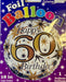 18" Foil Age 60 Balloon - Silver/Gold The Ultimate Balloon And Party Shop Cheltenham & Gloucester Balloons & Fancy Dress 