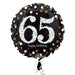 18" Foil Age 65 Black/Gold Dots Balloon The Ultimate Balloon And Party Shop Cheltenham & Gloucester Balloons & Fancy Dress 
