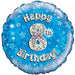 18" Foil Age 8 Balloon - Blue Glitz The Ultimate Balloon And Party Shop Cheltenham & Gloucester Balloons & Fancy Dress 