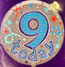 18" Foil Age 9 Balloon - Blue Stripe The Ultimate Balloon And Party Shop Cheltenham & Gloucester Balloons & Fancy Dress 