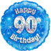 18" Foil Age 90 Balloon - Blue/Silver The Ultimate Balloon And Party Shop Cheltenham & Gloucester Balloons & Fancy Dress 