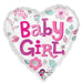 18" Foil Baby Girl Heart Balloon The Ultimate Balloon And Party Shop Cheltenham & Gloucester Balloons & Fancy Dress 