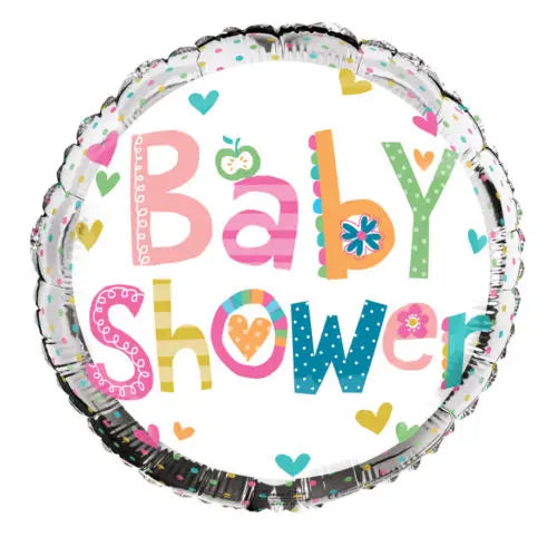18" Foil Baby Shower Round Balloon The Ultimate Balloon And Party Shop Cheltenham & Gloucester Balloons & Fancy Dress 