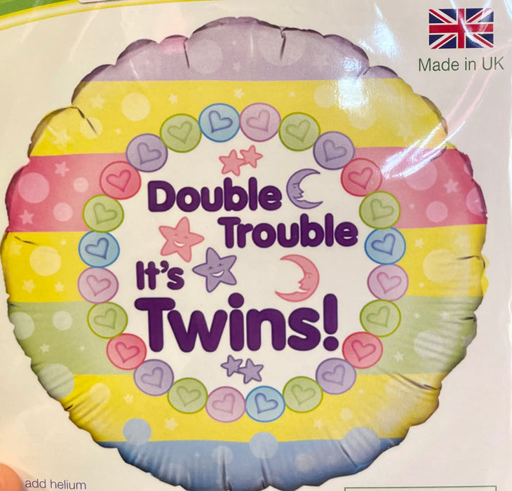18" Foil Balloon - It’s Twins The Ultimate Balloon And Party Shop Cheltenham & Gloucester Balloons & Fancy Dress 
