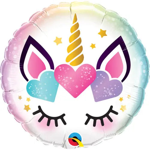 18” Foil Balloon - Unicorn Lashes The Ultimate Balloon And Party Shop Cheltenham & Gloucester Balloons & Fancy Dress 