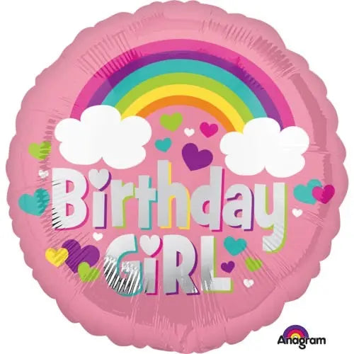 18" Foil Birthday Girl Balloon The Ultimate Balloon And Party Shop Cheltenham & Gloucester Balloons & Fancy Dress 