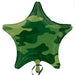 18" Foil Camo Star Printed Balloon The Ultimate Balloon And Party Shop Cheltenham & Gloucester Balloons & Fancy Dress 