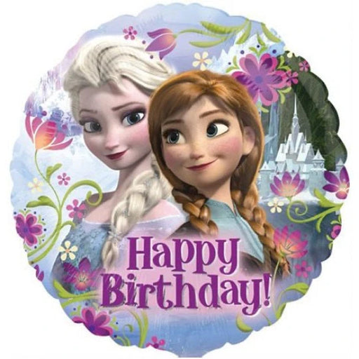 18" Foil Disney Frozen Happy Birthday Balloon The Ultimate Balloon And Party Shop Cheltenham & Gloucester Balloons & Fancy Dress 