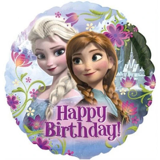 18" Foil Disney Frozen Happy Birthday Balloon The Ultimate Balloon And Party Shop Cheltenham & Gloucester Balloons & Fancy Dress 
