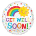 18" Foil Get Well Soon Bright Balloon The Ultimate Balloon And Party Shop Cheltenham & Gloucester Balloons & Fancy Dress 