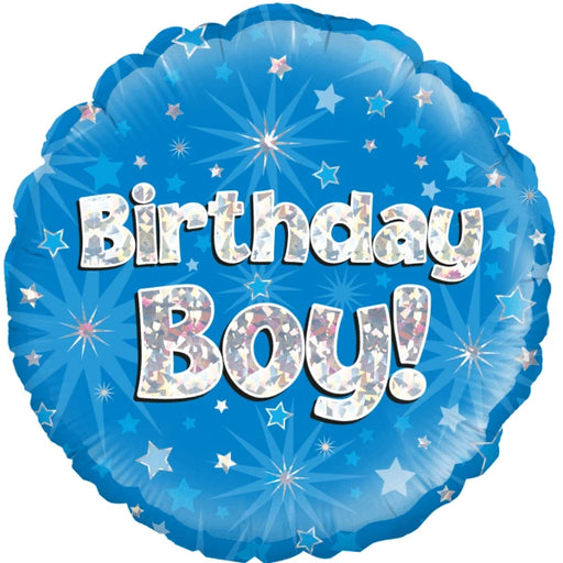 18" Foil Happy Birthday - Birthday Boy Glitz The Ultimate Balloon And Party Shop Cheltenham & Gloucester Balloons & Fancy Dress 