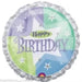 18" Foil Happy Birthday Blue/Green Sparkle The Ultimate Balloon And Party Shop Cheltenham & Gloucester Balloons & Fancy Dress 