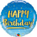 18" Foil Happy Birthday - Blue & Gold The Ultimate Balloon And Party Shop Cheltenham & Gloucester Balloons & Fancy Dress 