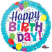 18" Foil Happy Birthday Bright Balloons The Ultimate Balloon And Party Shop Cheltenham & Gloucester Balloons & Fancy Dress 
