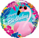 18" Foil Happy Birthday - Cool Flamingo The Ultimate Balloon And Party Shop Cheltenham & Gloucester Balloons & Fancy Dress 