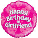 18" Foil Happy Birthday - Girlfriend The Ultimate Balloon And Party Shop Cheltenham & Gloucester Balloons & Fancy Dress 