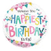 18" Foil Happy Birthday - Happiest Birthday The Ultimate Balloon And Party Shop Cheltenham & Gloucester Balloons & Fancy Dress 