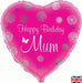18" Foil Happy Birthday - Mum Heart The Ultimate Balloon And Party Shop Cheltenham & Gloucester Balloons & Fancy Dress 