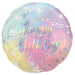 18" Foil Happy Birthday - Pastel Stars The Ultimate Balloon And Party Shop Cheltenham & Gloucester Balloons & Fancy Dress 