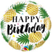 18" Foil Happy Birthday Pineapple Balloon The Ultimate Balloon And Party Shop Cheltenham & Gloucester Balloons & Fancy Dress 