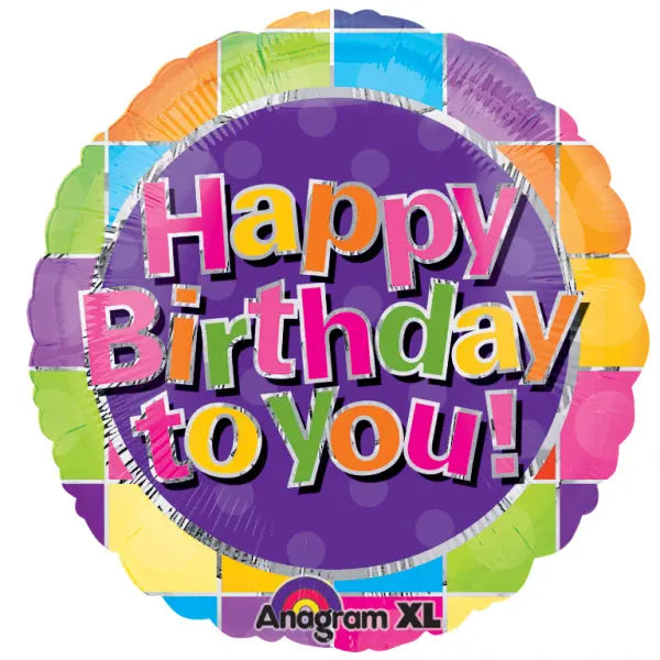 18" Foil Happy Birthday To You Bright The Ultimate Balloon And Party Shop Cheltenham & Gloucester Balloons & Fancy Dress 