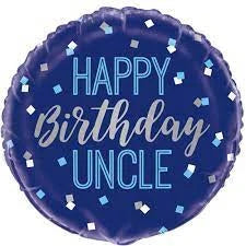 18" Foil Happy Birthday - Uncle The Ultimate Balloon And Party Shop Cheltenham & Gloucester Balloons & Fancy Dress 