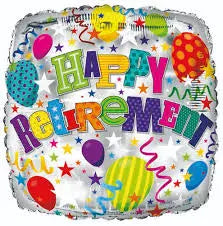 18" Foil Happy Retirement Balloon The Ultimate Balloon And Party Shop Cheltenham & Gloucester Balloons & Fancy Dress 