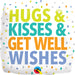 18" Foil Hugs, Kisses & Wishes Balloon The Ultimate Balloon And Party Shop Cheltenham & Gloucester Balloons & Fancy Dress 