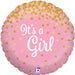 18" Foil It’s A Girl Gold Dots Balloon The Ultimate Balloon And Party Shop Cheltenham & Gloucester Balloons & Fancy Dress 