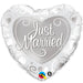 18" Foil Just Married Balloon The Ultimate Balloon And Party Shop Cheltenham & Gloucester Balloons & Fancy Dress 