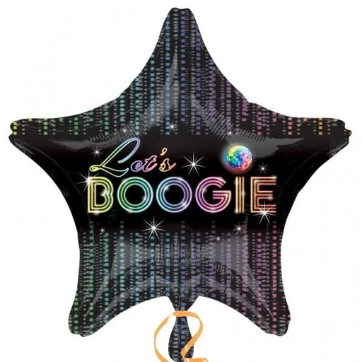 18" Foil Let’s Boogie Star Balloon The Ultimate Balloon And Party Shop Cheltenham & Gloucester Balloons & Fancy Dress 