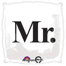 18" Foil Mr White/Black Balloon The Ultimate Balloon And Party Shop Cheltenham & Gloucester Balloons & Fancy Dress 
