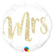 18" Foil Mrs White/Gold Balloon The Ultimate Balloon And Party Shop Cheltenham & Gloucester Balloons & Fancy Dress 