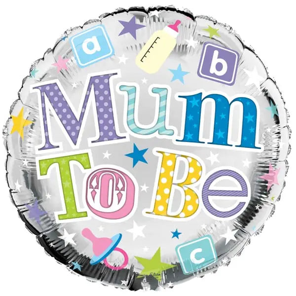18" Foil Mum To Be Round Balloon The Ultimate Balloon And Party Shop Cheltenham & Gloucester Balloons & Fancy Dress 