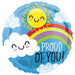 18" Foil Proud Of You Balloon The Ultimate Balloon And Party Shop Cheltenham & Gloucester Balloons & Fancy Dress 