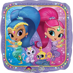 18" Foil Shimmer and Shine Printed Balloon The Ultimate Balloon And Party Shop Cheltenham & Gloucester Balloons & Fancy Dress 