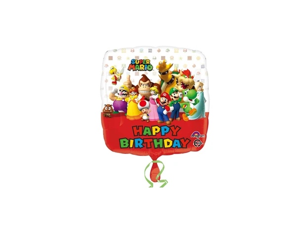 18" Foil Super Mario  Happy Birthday Balloon The Ultimate Balloon And Party Shop Cheltenham & Gloucester Balloons & Fancy Dress 