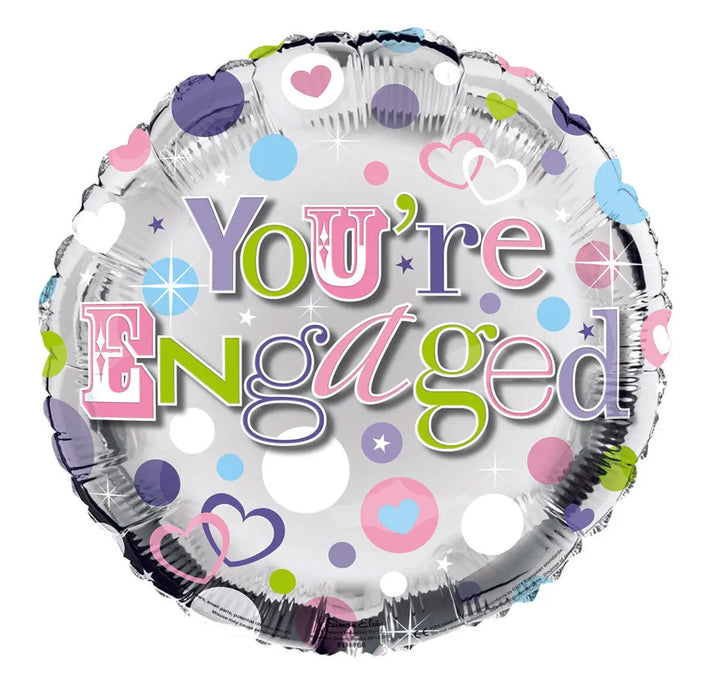 18" Foil You're Engaged Balloon The Ultimate Balloon And Party Shop Cheltenham & Gloucester Balloons & Fancy Dress 