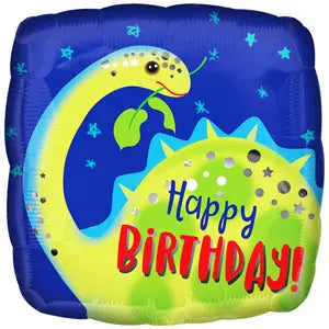 18" Foil happy Birthday Dinosaur Balloon The Ultimate Balloon And Party Shop Cheltenham & Gloucester Balloons & Fancy Dress 