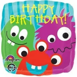 18" Monster Trio Birthday Foil Balloon The Ultimate Balloon And Party Shop Cheltenham & Gloucester Balloons & Fancy Dress 