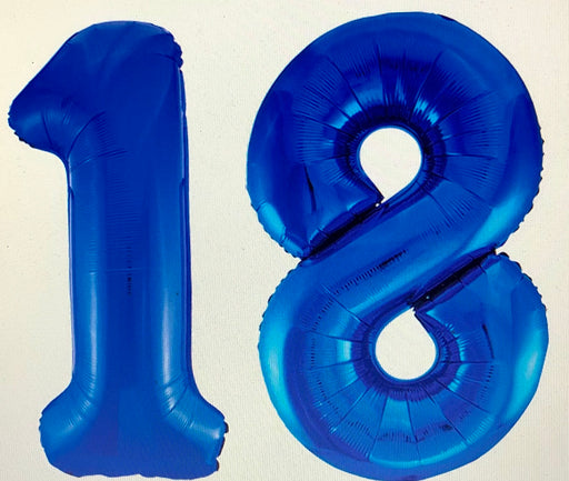 Age 18 Number Foil Balloons - The Ultimate Balloon & Party Shop