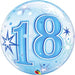 18th Birthday Deco Bubble Balloon -  Blue The Ultimate Balloon And Party Shop Cheltenham & Gloucester Balloons & Fancy Dress 