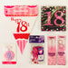 18th Birthday Party Pack - Pink The Ultimate Balloon And Party Shop Cheltenham & Gloucester Balloons & Fancy Dress 