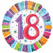 Happy Birthday Radiant Foil Balloon - Various Ages - The Ultimate Balloon & Party Shop