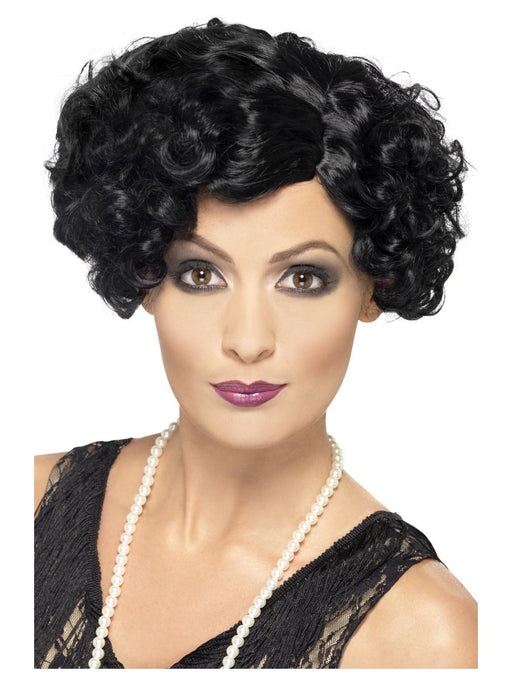 1920s Flapper Wig - Blacko The Ultimate Balloon And Party Shop Cheltenham & Gloucester Balloons & Fancy Dress 